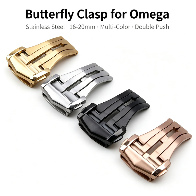 Butterfly Clasp Deployant - مشبك فراشة من الفولاذ المقاوم للصدأ