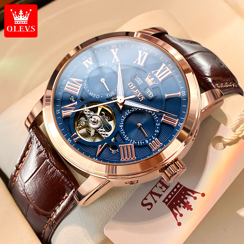 Seiko Watch Presage - OLEVS 6668 أفضل ماركة ساعات رجالية