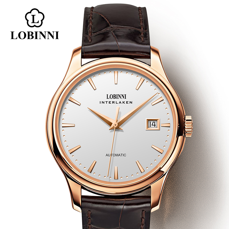 Seiko Watch Presage - ساعة LOBINNI L12026 للرجال، حركة ميكانيكية