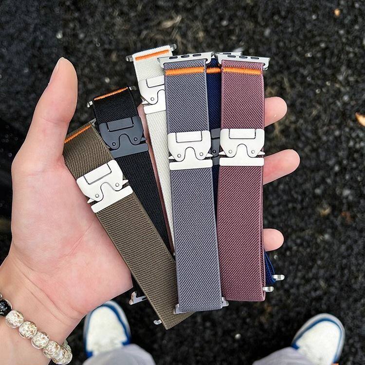حزام ساعة آبل ألترا 4 و3 من ال - مراجعة Parachute Strap Elastic وسعره