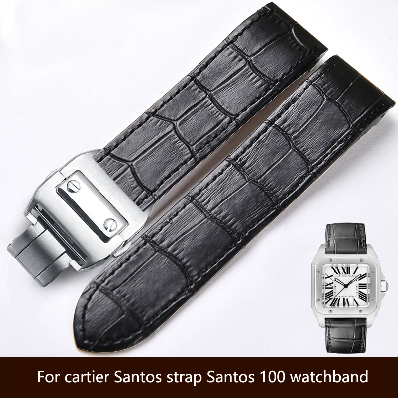 حزام ساعة عالي الجودة مصنوع من - مراجعة Cartier Watch Santos وسعره