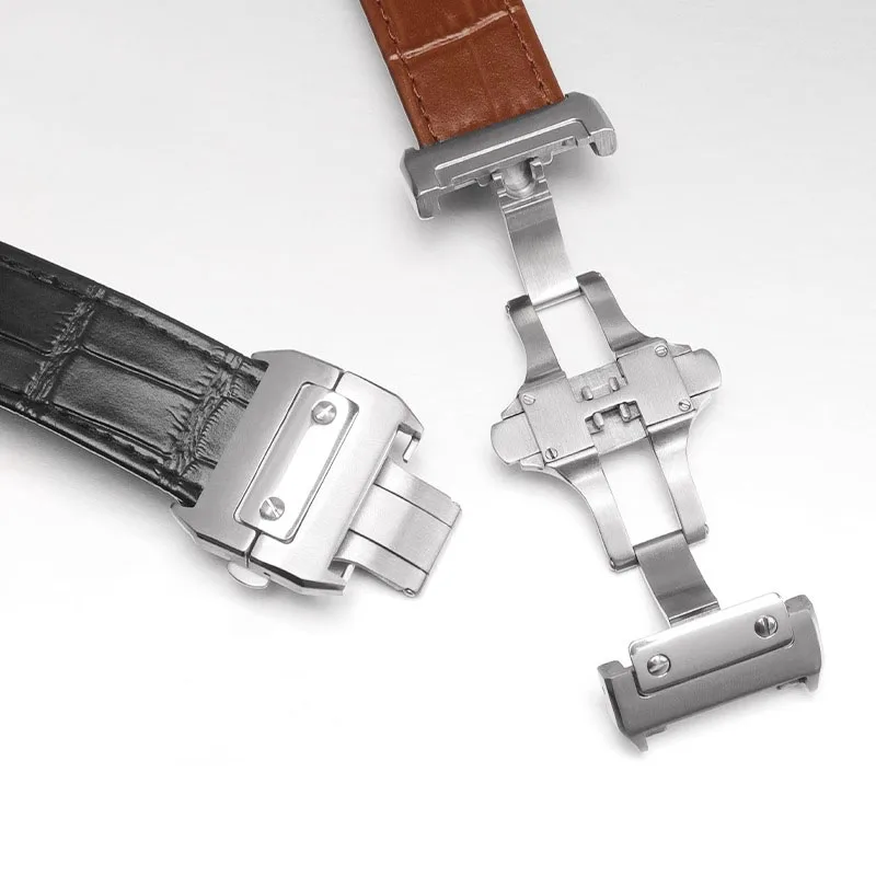 حزام ساعة عالي الجودة مصنوع من - مراجعة Cartier Watch Santos وسعره