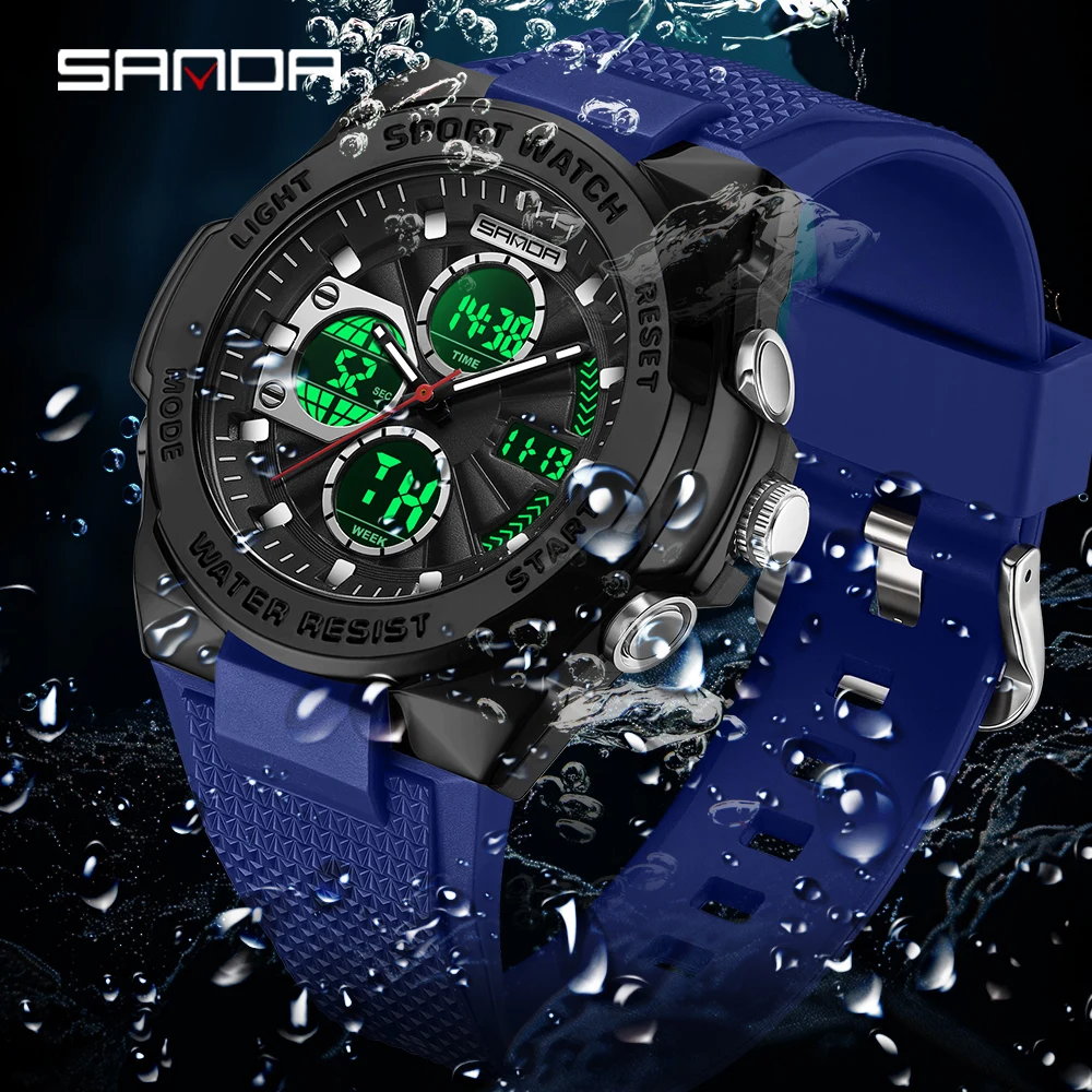 ساعة ساندا 3378 للرجال والنساء - مراجعة Rubber Strap Diver وسعره