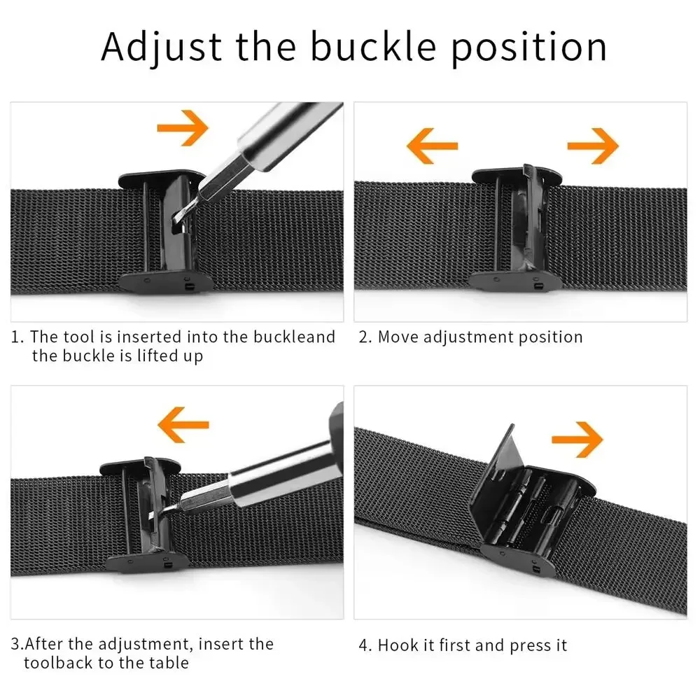 أربطة معدنية لـ Garmin Vivoact - مراجعة Mesh Strap Metal وسعره