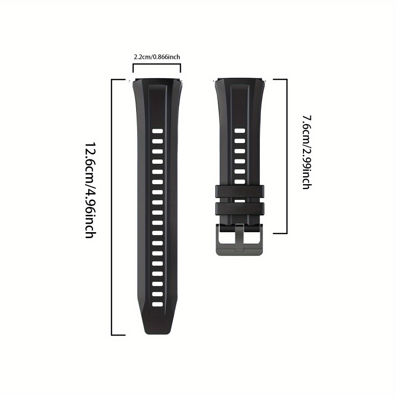 حزام سيليكون بعرض 22 ملم لساعة - مراجعة Silicone Watch Band 22Mm وسعره