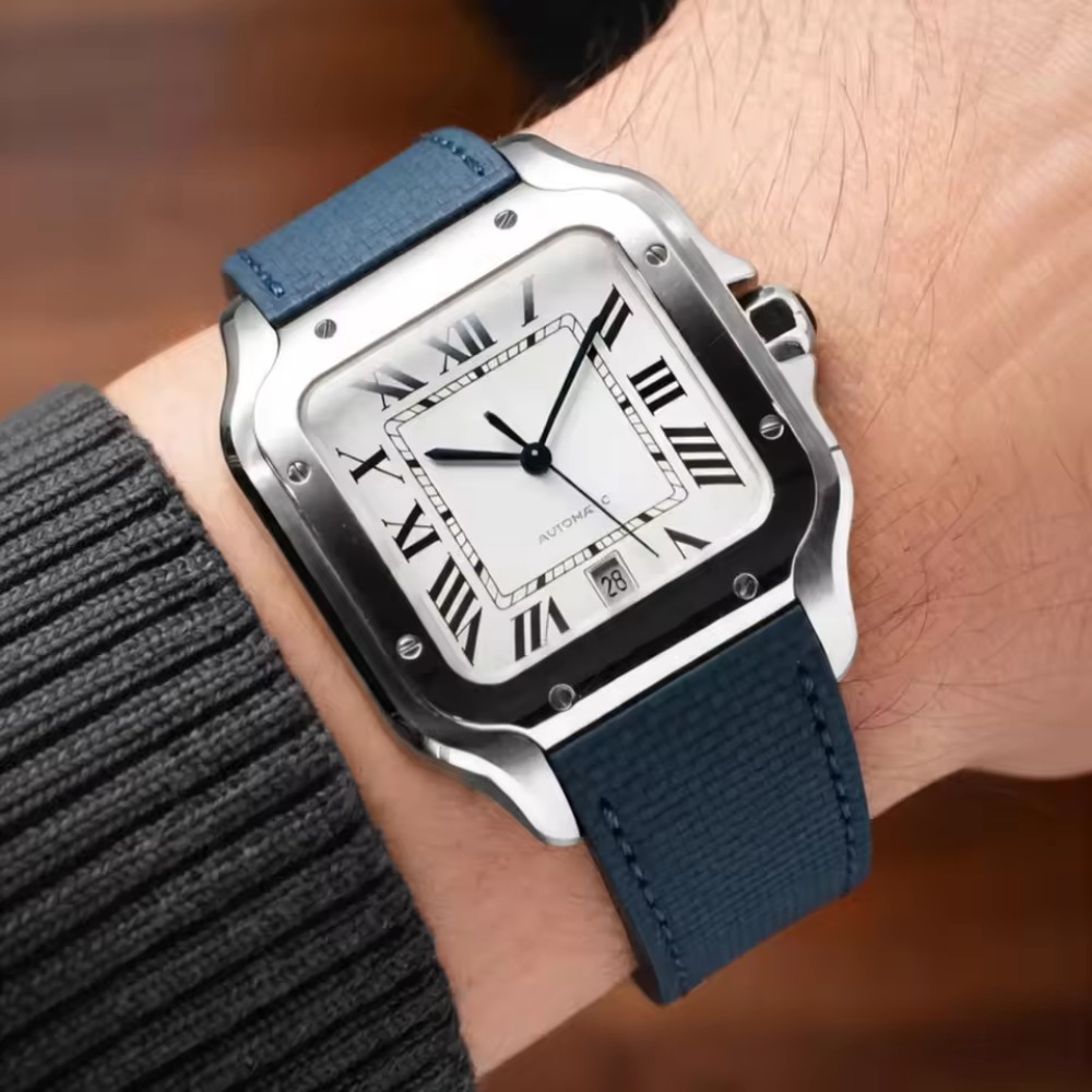 حزام ساعة مناسب لساعة كارتييه  - مراجعة Cartier Watch Santos وسعره