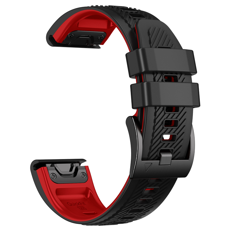26/22 مللي متر حزام ساعة اليد  - مراجعة Silicone Watch Band 22Mm وسعره