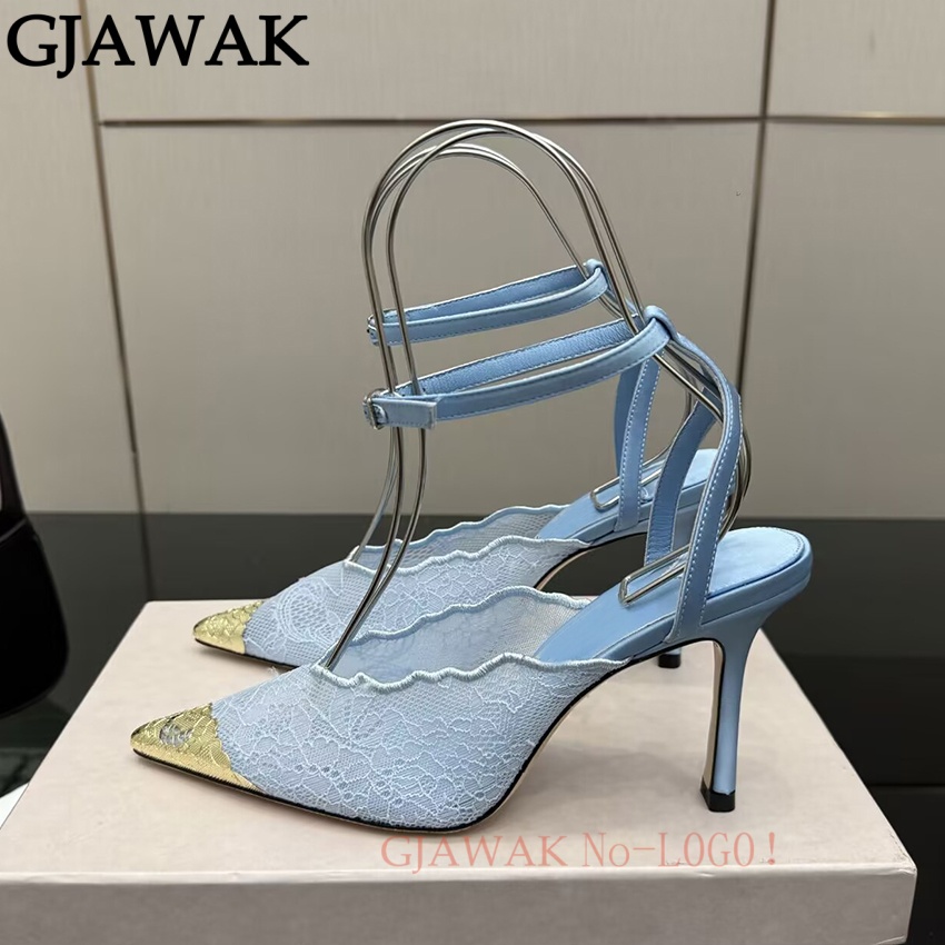 أحذية نسائية بكعب عالٍ رفيع، ب - مراجعة Mesh Strap Metal وسعره