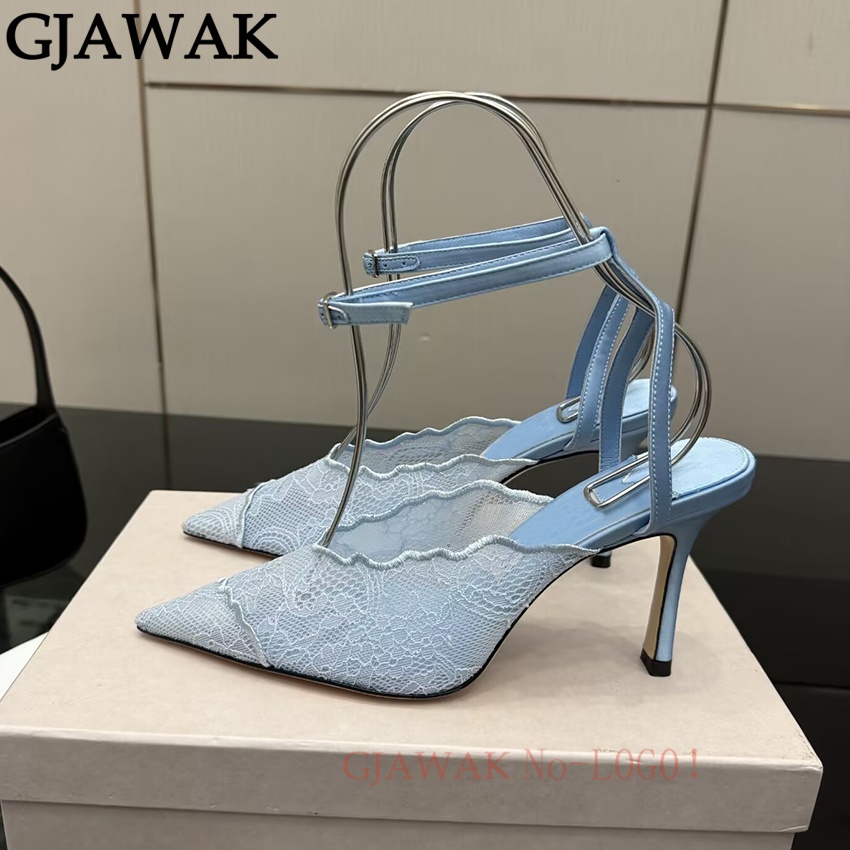 أحذية نسائية بكعب عالٍ رفيع، ب - مراجعة Mesh Strap Metal وسعره