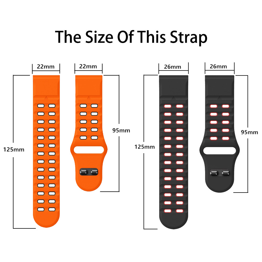 سوار ساعة Quickfit بمقاس 26 مم - مراجعة Silicone Watch Band 22Mm وسعره
